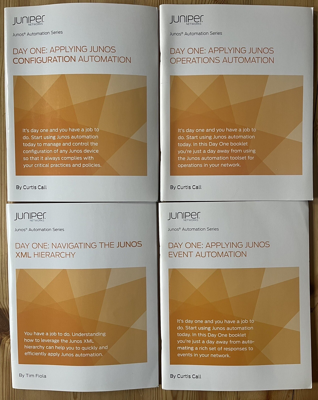 Juniper Networks - Junos Automation Series Day One set of 4