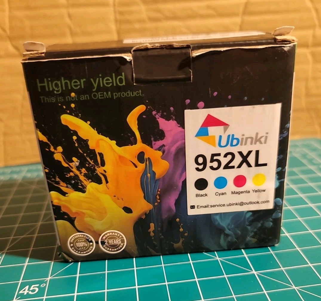 Printer Ink Cartridges Combo Pack (4-Pack, Black/C/M/Y) – New Ubinki 952XL