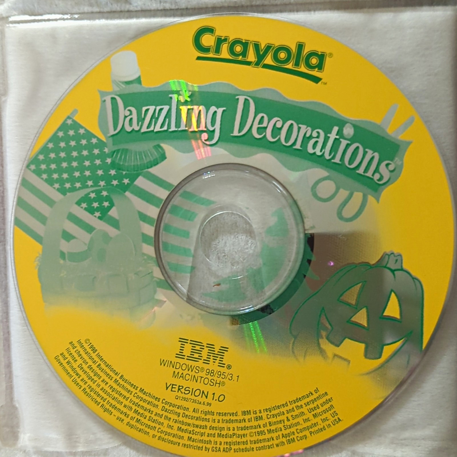 Crayola Dazzling Decorations Crafts CD-ROM for Windows 98/95/3.1, Mac, English