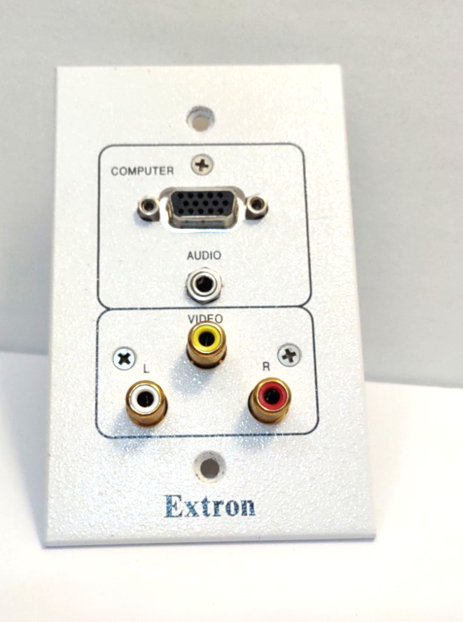 Extron WP 170 VGA VID White Wall Plate 60-429-22
