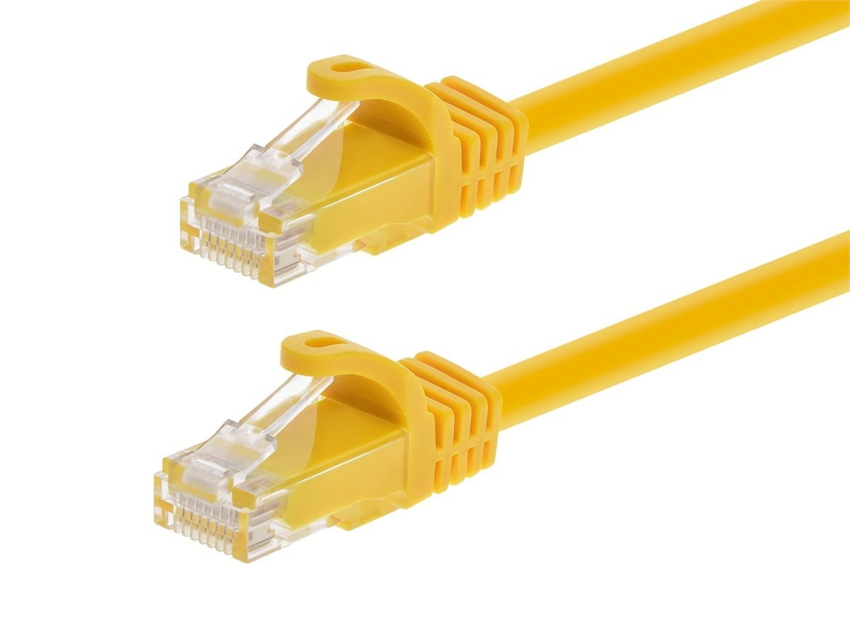 Monoprice Cat6 FLEXboot Snagless Patch 24AWG 10ft Yellow 9871 H01