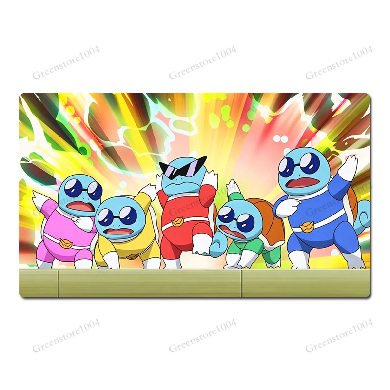 Squirtle Squad Board Game Pokemon Table Playmat TCG CCG Mat Play Pad Mousepad