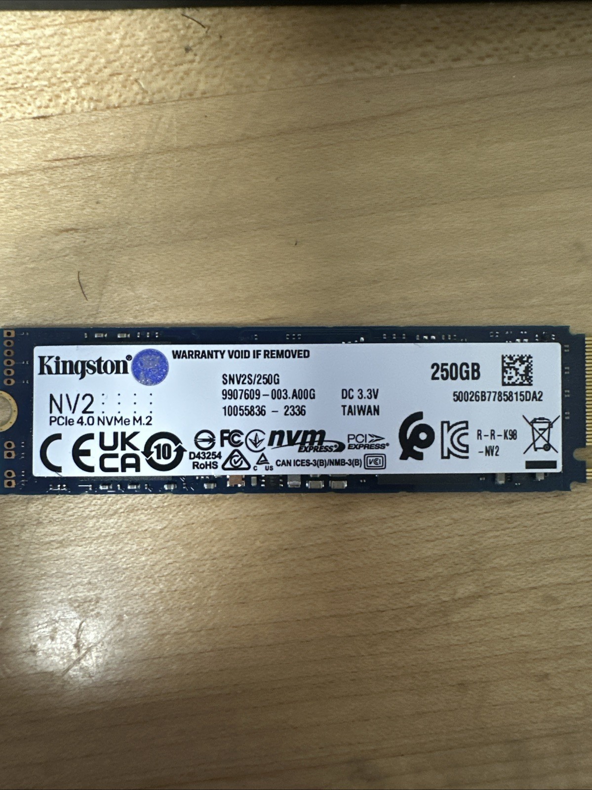 Kingston NV2 250GB M.2 2280 NVMe PCIe 4.0 SSD SNV2S/250G Tested