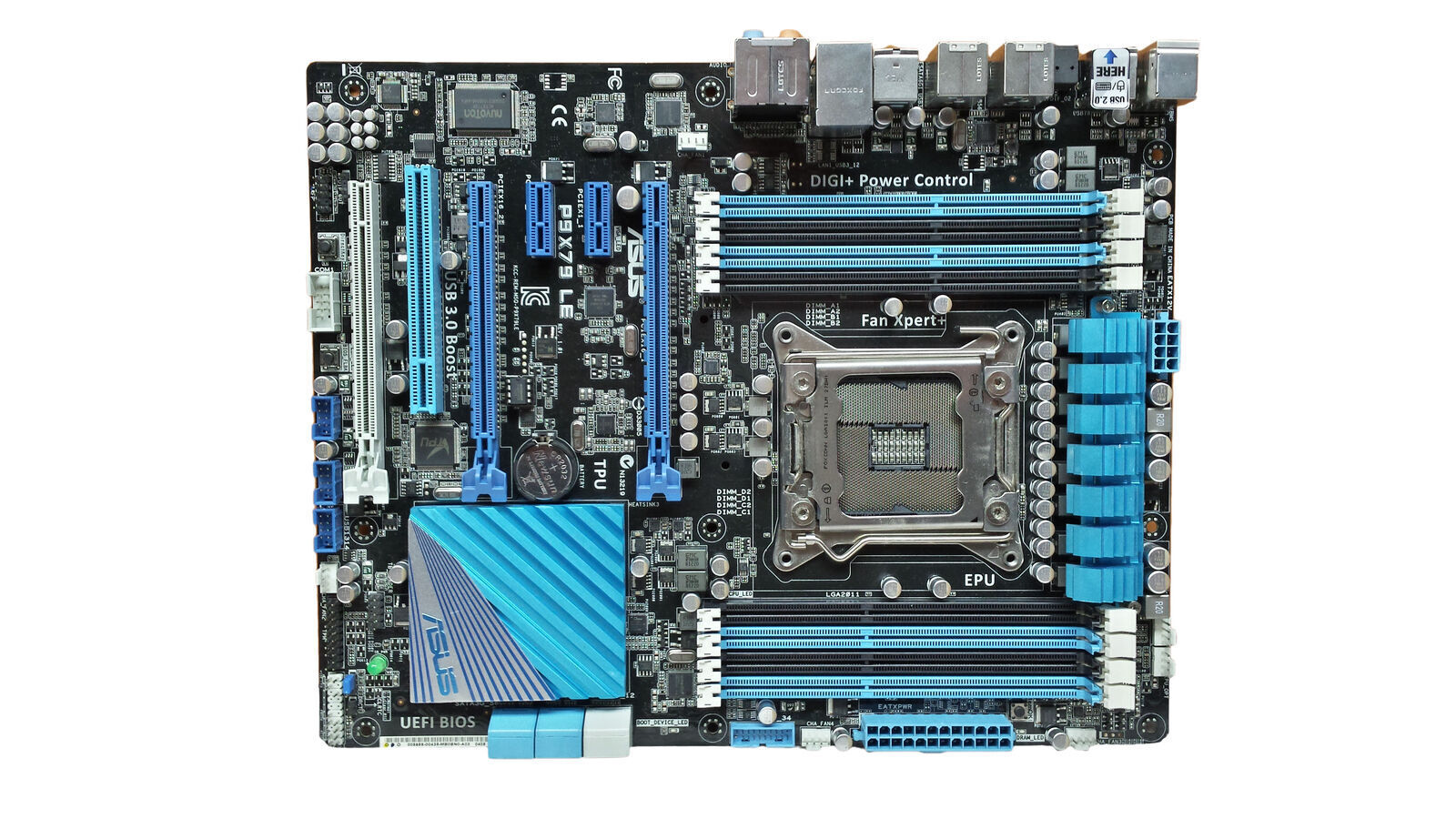 For ASUS P9X79 LE motherboard X79 LGA2011 8*DDR3 64G DVI+VGA+HDMI ATX Tested ok