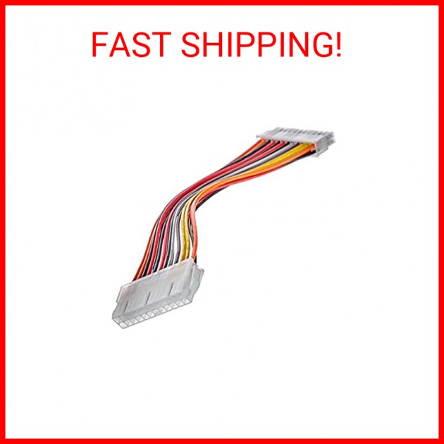 StarTech.com 8in 24 Pin ATX 2.01 Power Extension Cable - Power extension cable -