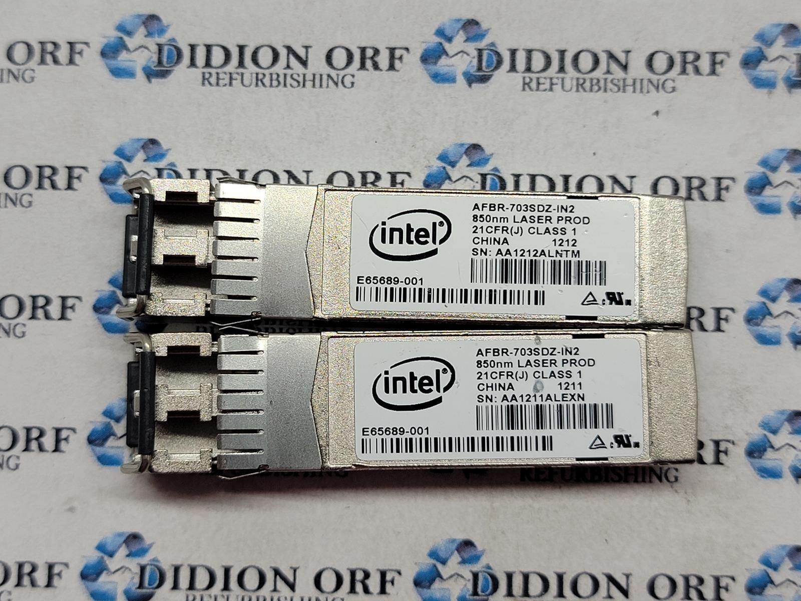 Set of 2 INTEL Transceiver AFBR-703SDZ-IN2, Grade B SKU 20131