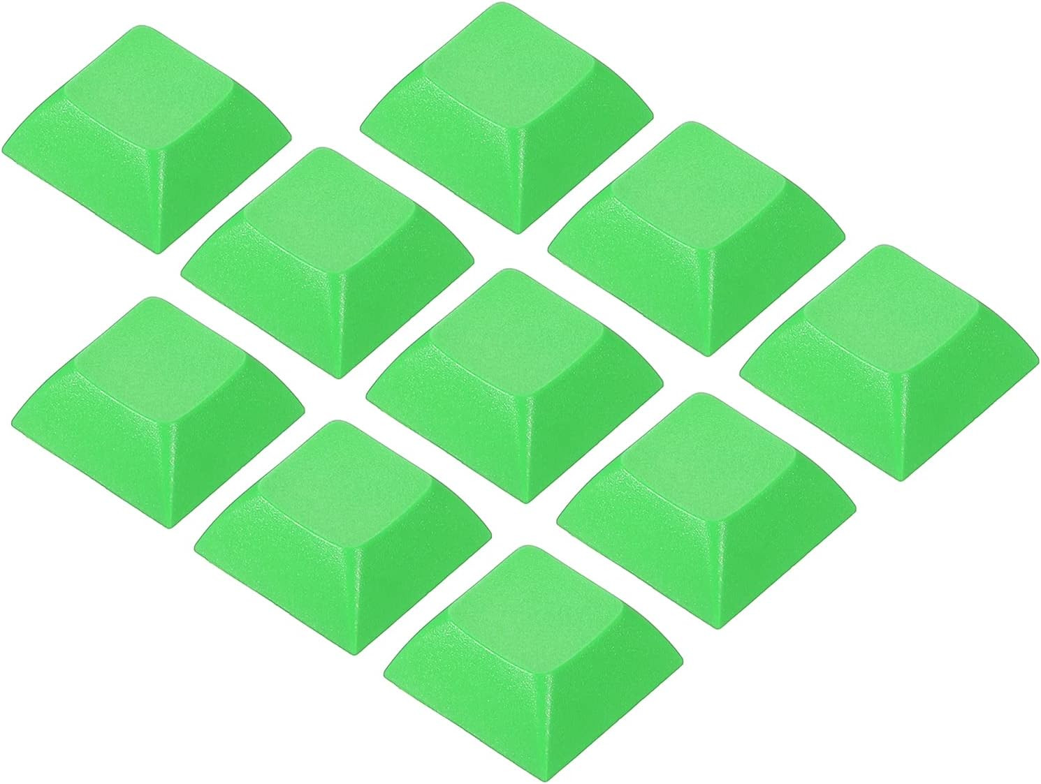 1U Blank Keycaps, 10 Pack Universal PBT Keyboard Replacement Accessories for MX