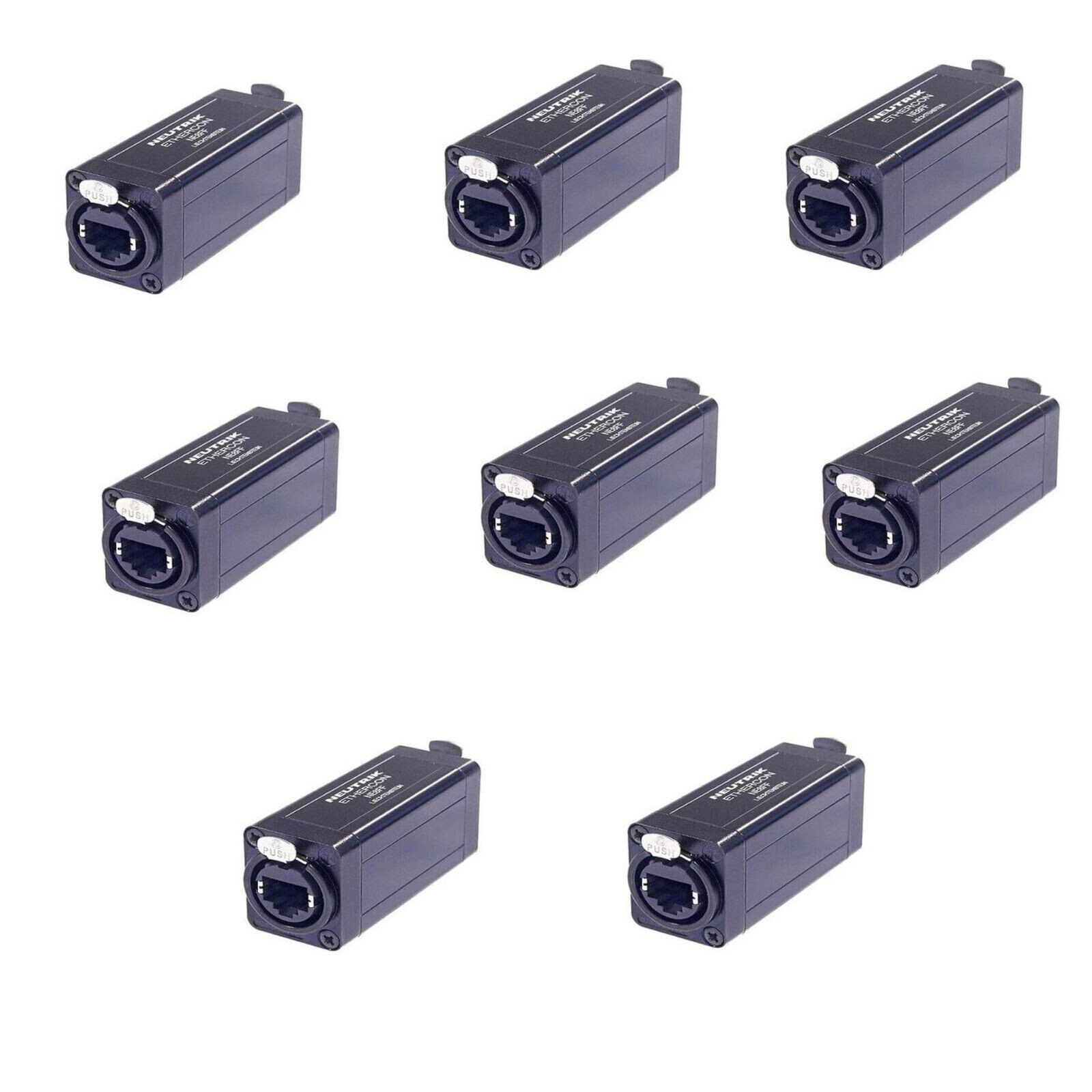 8 Neutrik EtherCon RJ45 Coupler Extension Pass Through Adapters