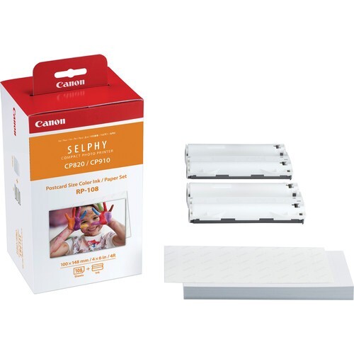 Canon RP-108 High-capacity Color Ink Paper Set 4'x6' 108 Sheets With 2 Ink...