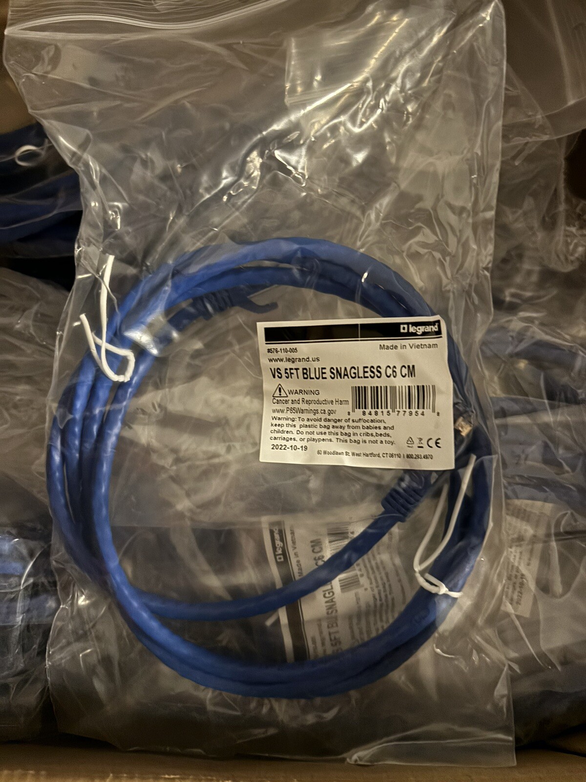 Lot Pack 1/5/10x Cat6 350MHz patch cable 6in 5ft