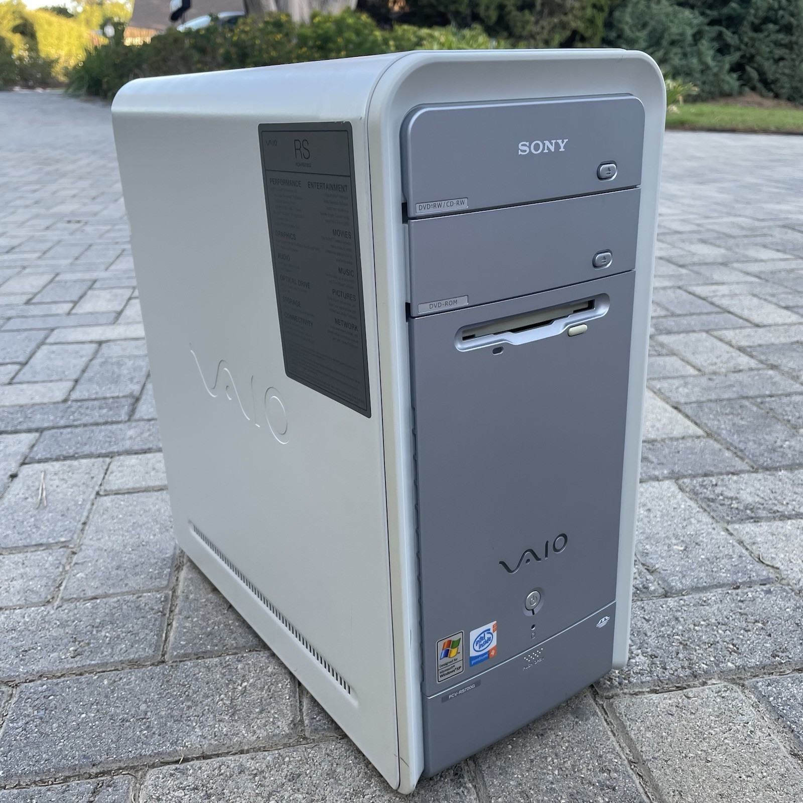 Sony Vaio PCV-RS720G Windows XP PC Intel Pentium 4 530 3GHz Tested Working