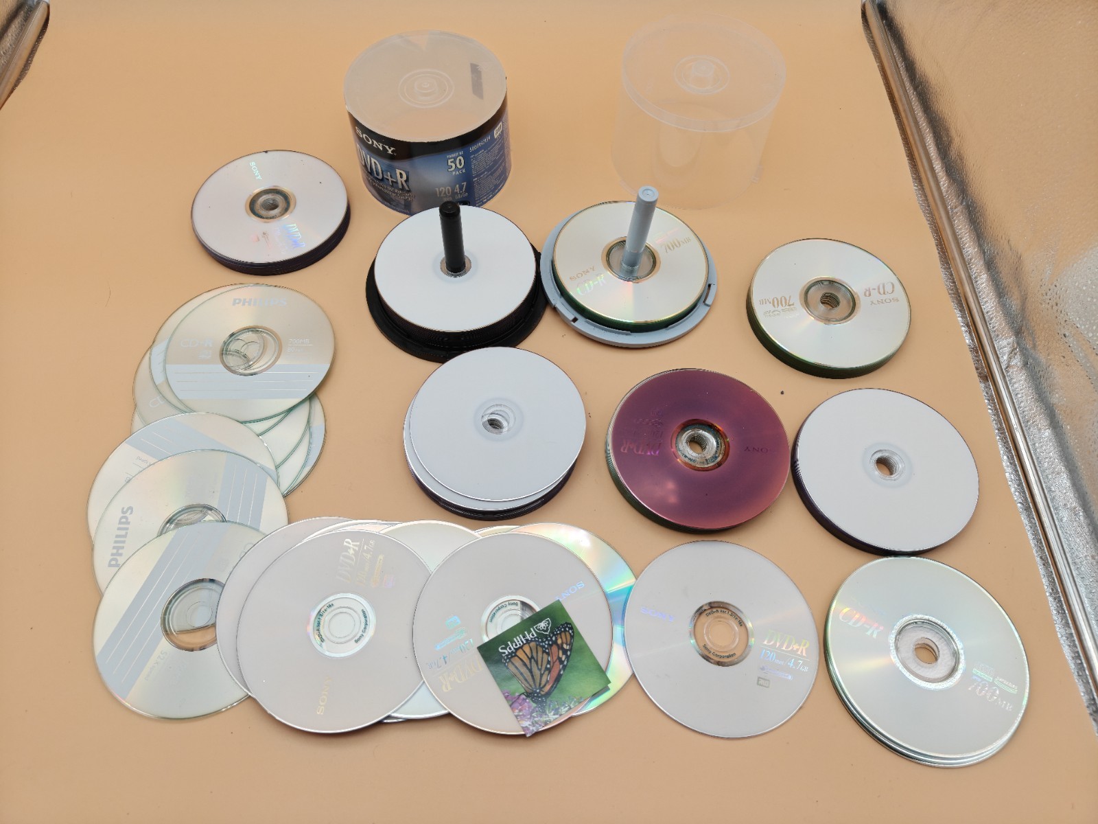 5 LB Lot CD-R DVD-R Recordable Discs Mixed Brands Untested Unknown Contents