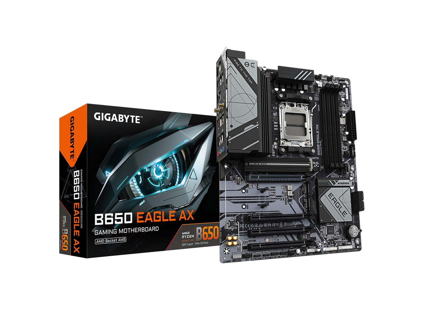 B650 AM5 Motherboard DDR5 Triple M.2 Slots PCIe 5.0 4.0 USB 3.2 Gen2x2 Type-C