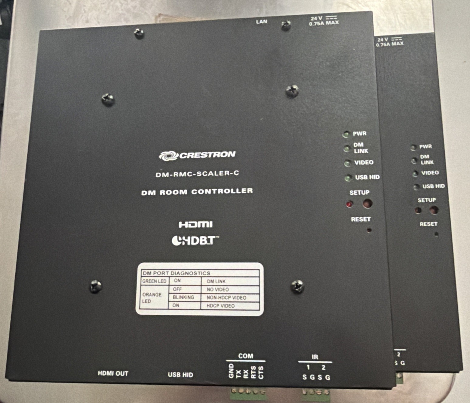 Lot of 2 - Crestron DM-RMC-SCALER-C DM Room Controller