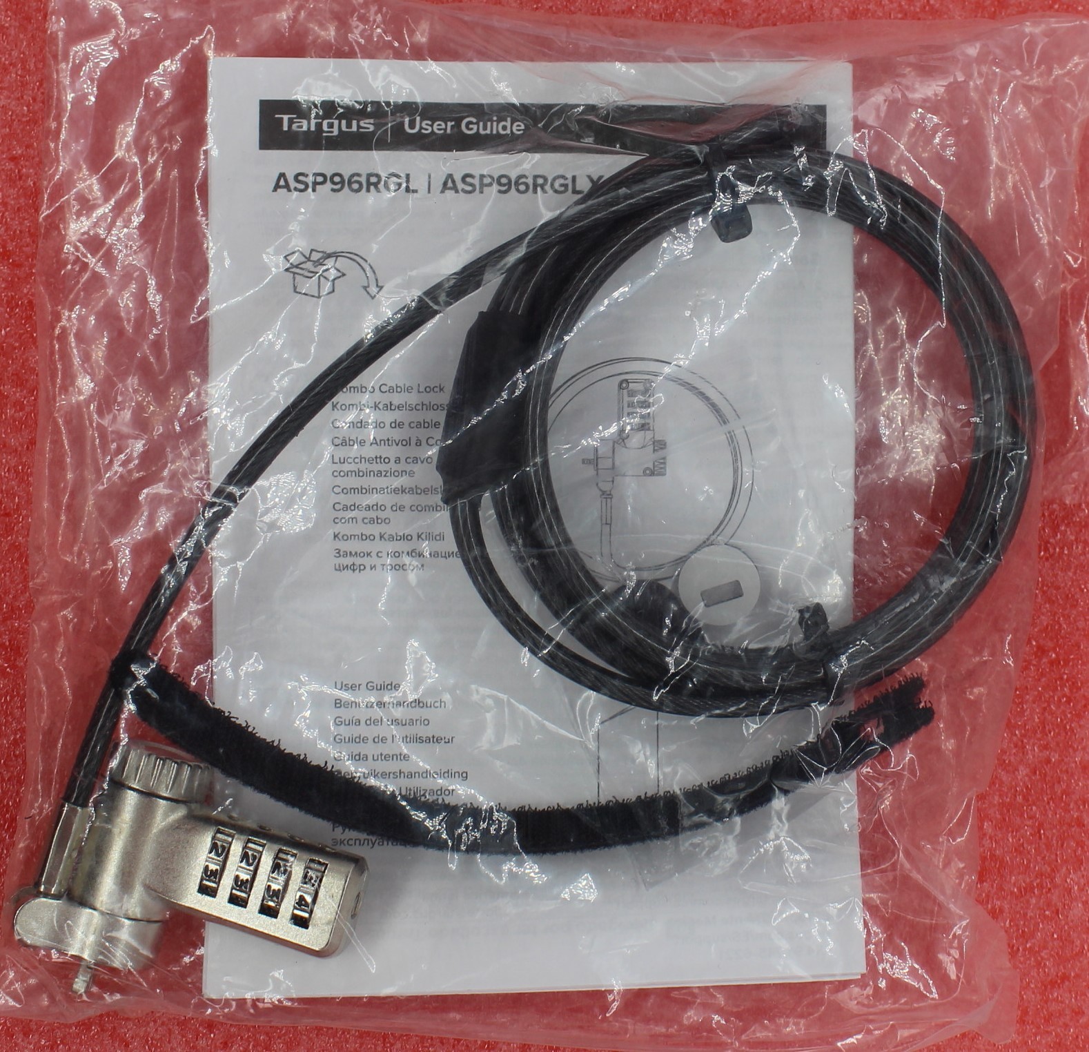 ASP96RGLX - Targus DEFCON Ultimate Universal Resettable Combination Lock