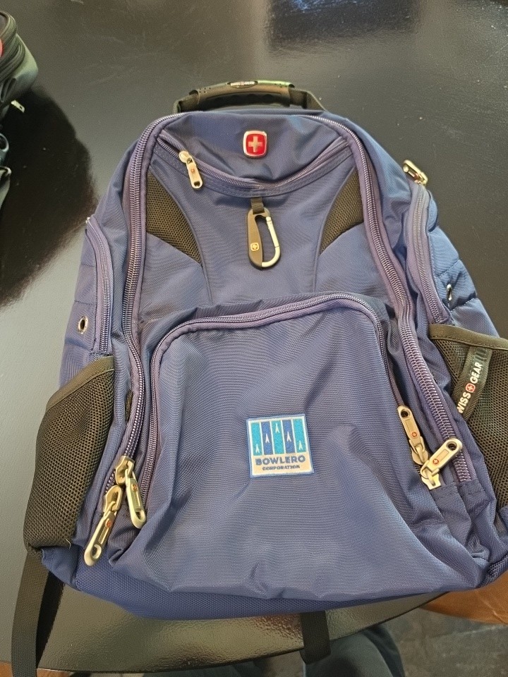 SwissGear ScanSmart Laptop Backpack Navy Blue Black Travel Bag Tech Daypack TSA