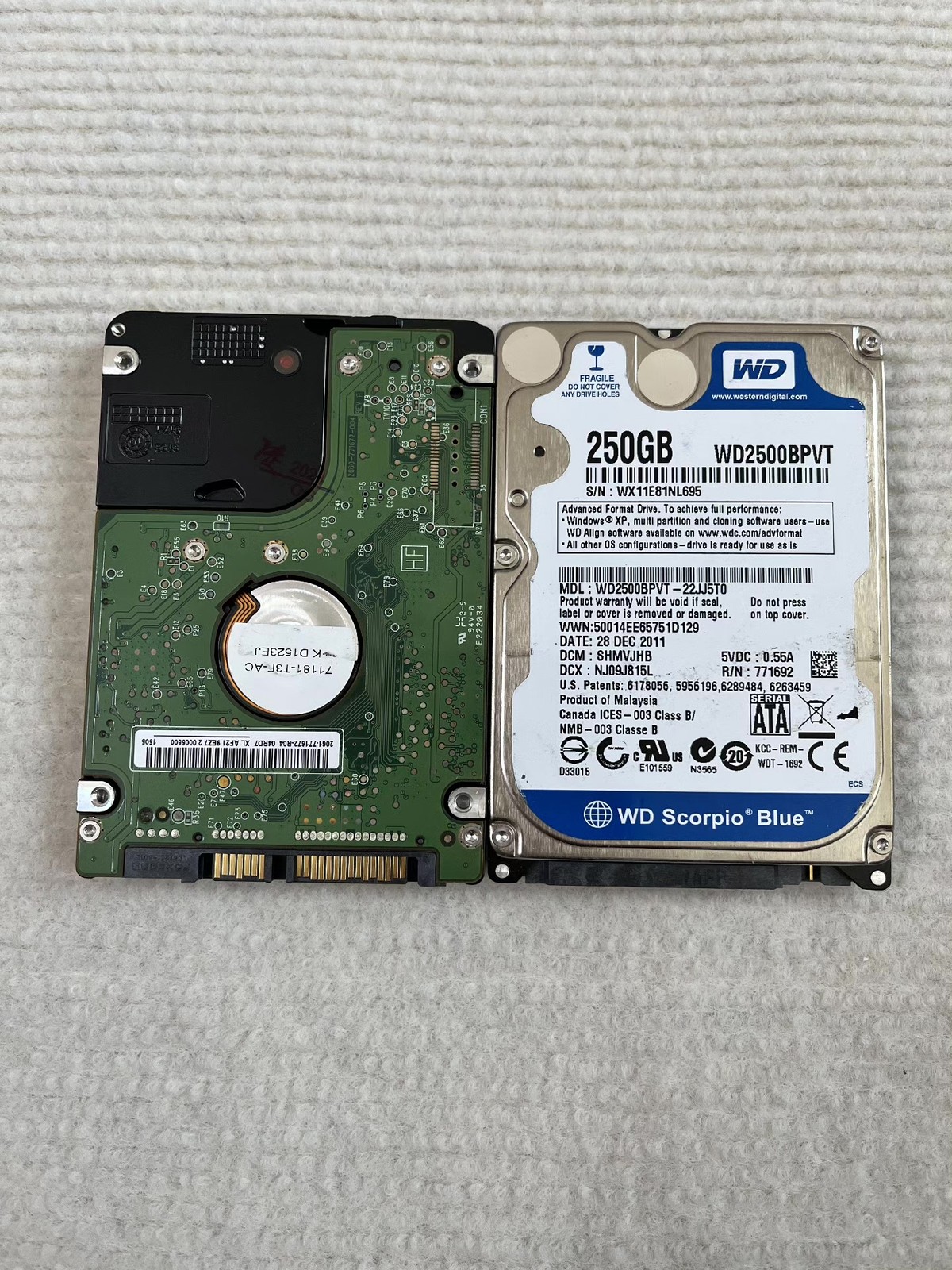 Western Digital 250GB 2.5 inch SATA HDD 5400 RPM 9mm Notebook Hard Disk