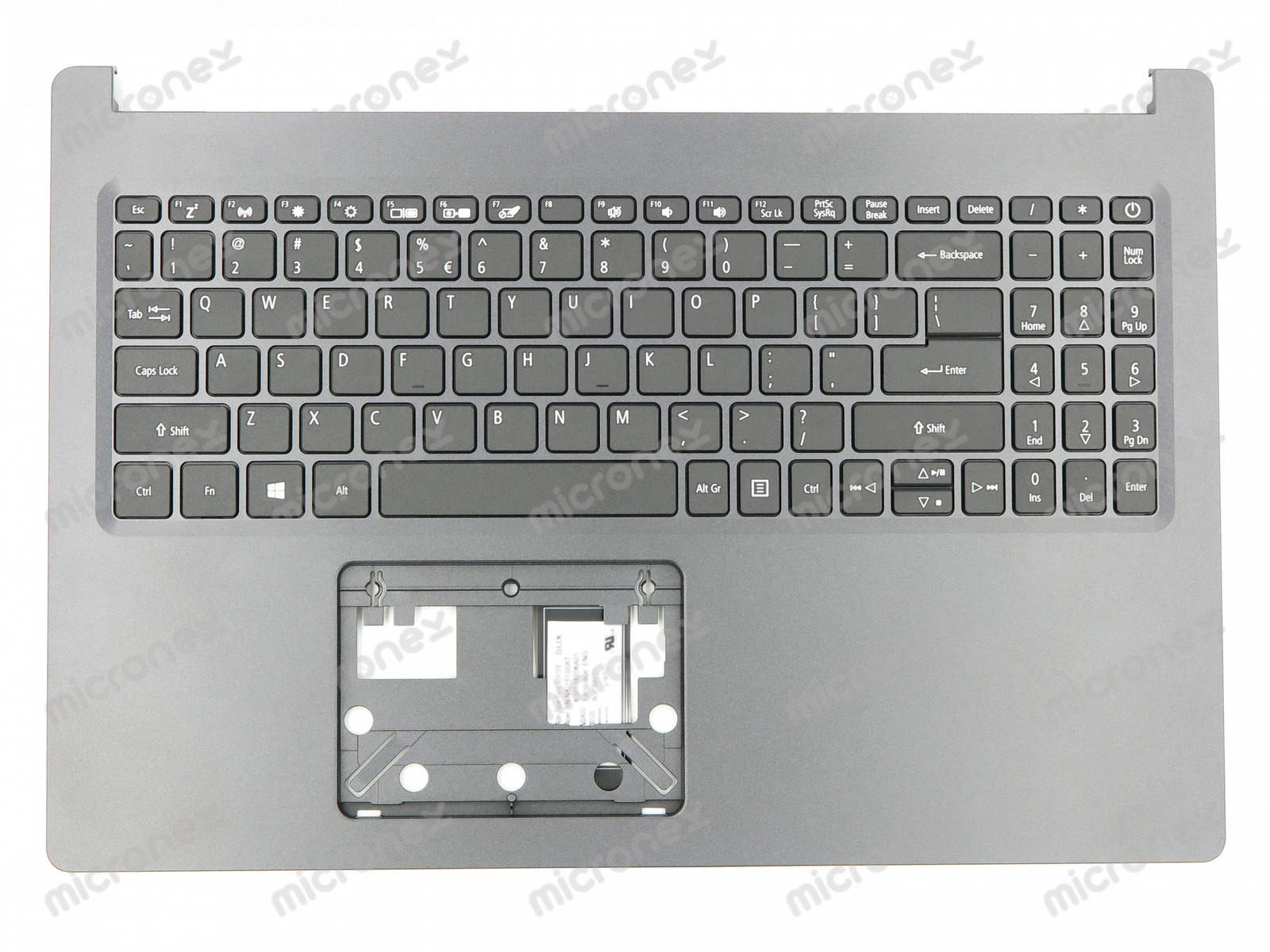 FOR ACER Aspire 3 A315-23 A315-23G Palmrest Non-Backlit Keyboard BLACK