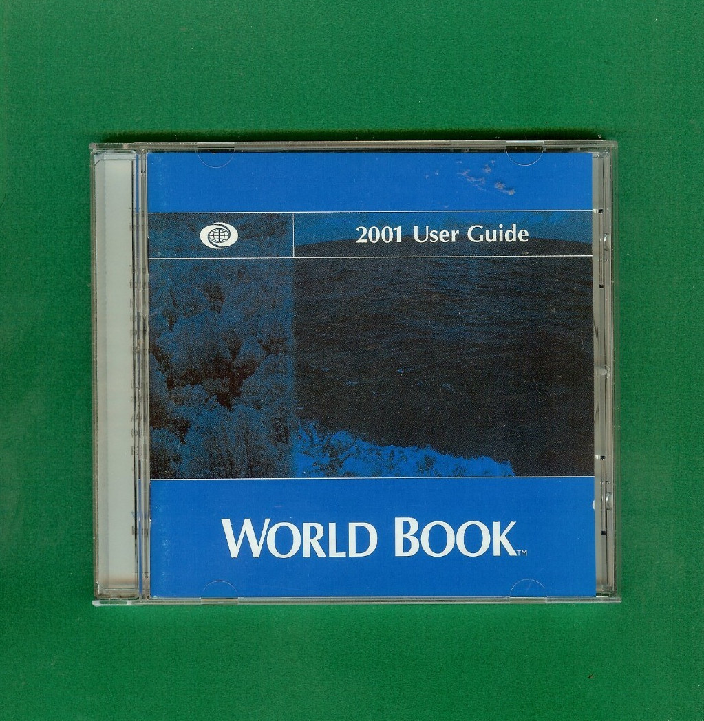 WORLD BOOK PC - CD - Standard Edition - 2001 USERS GUIDE - PRE-OWNED