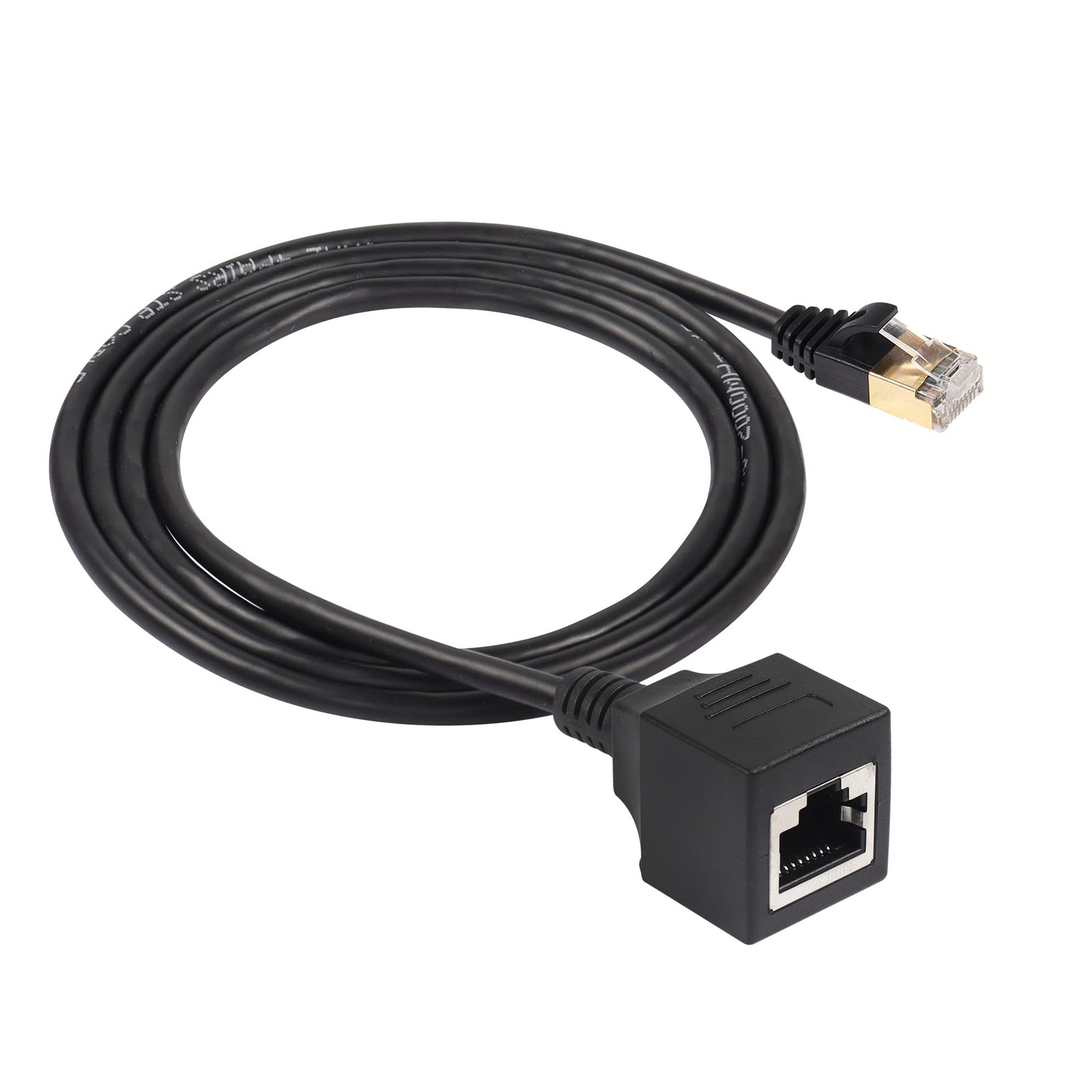 SinLoon Cat8 LAN Cable,Ethernet Extension Cable,High Speed 1M/3.3FT, black