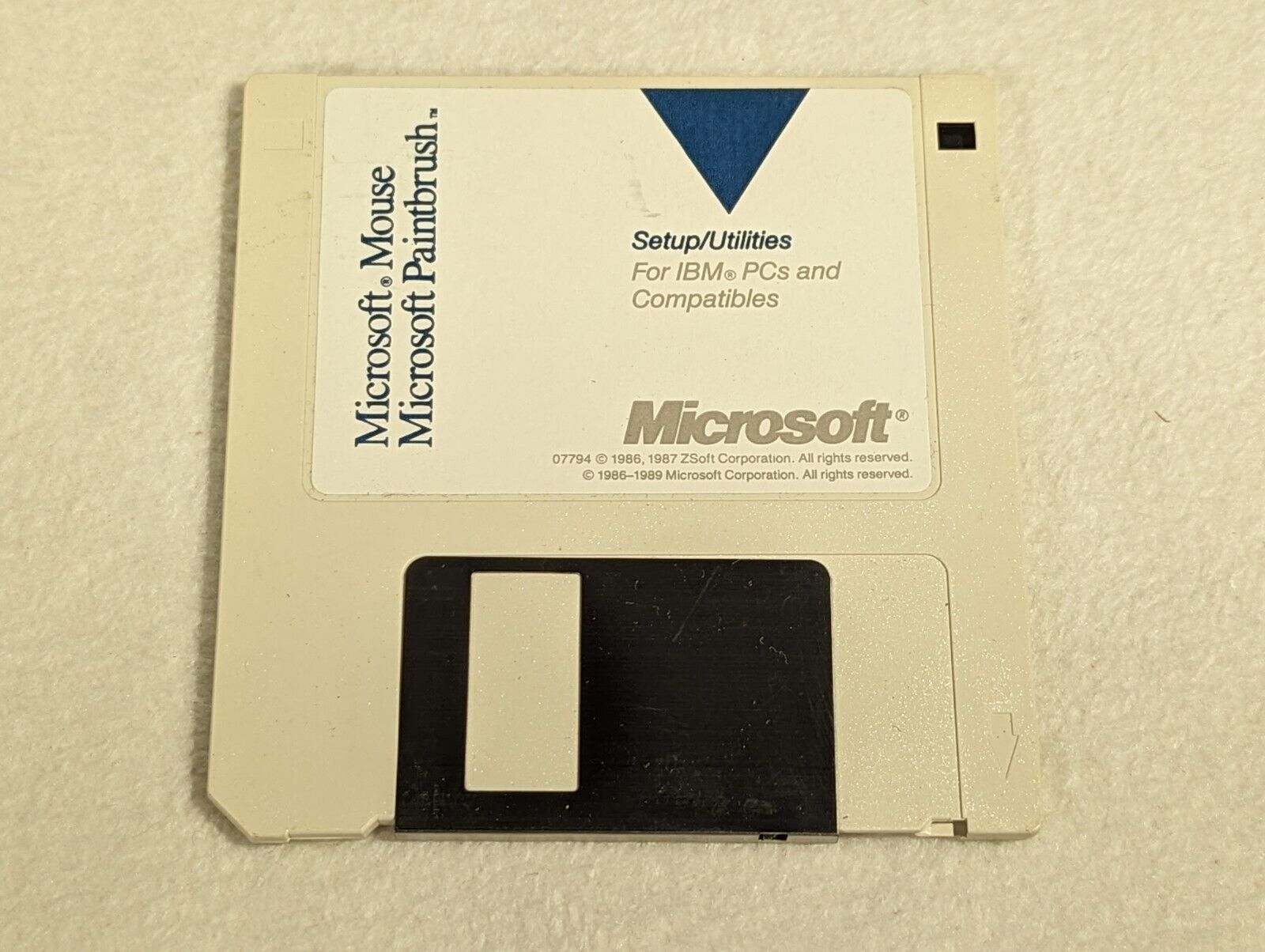 Vintage 1989 Microsoft Mouse & Paintbrush Windows PC Program 3.5