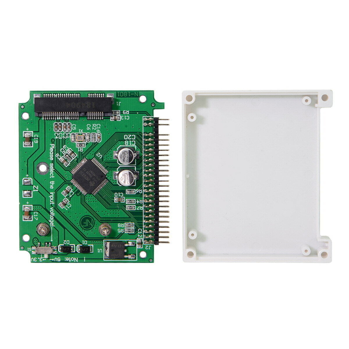 2.5 inch IDE 44pin to Low Profile Half-Heigh mSATA SSD Hard Disk Case Enclosure