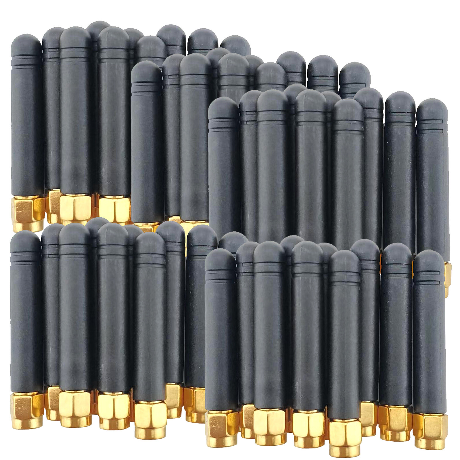 50pcs Short Wireless Antenna 2dBi RP-SMA Hole for PC WiFi 2.4G 5.8GHz BT Network