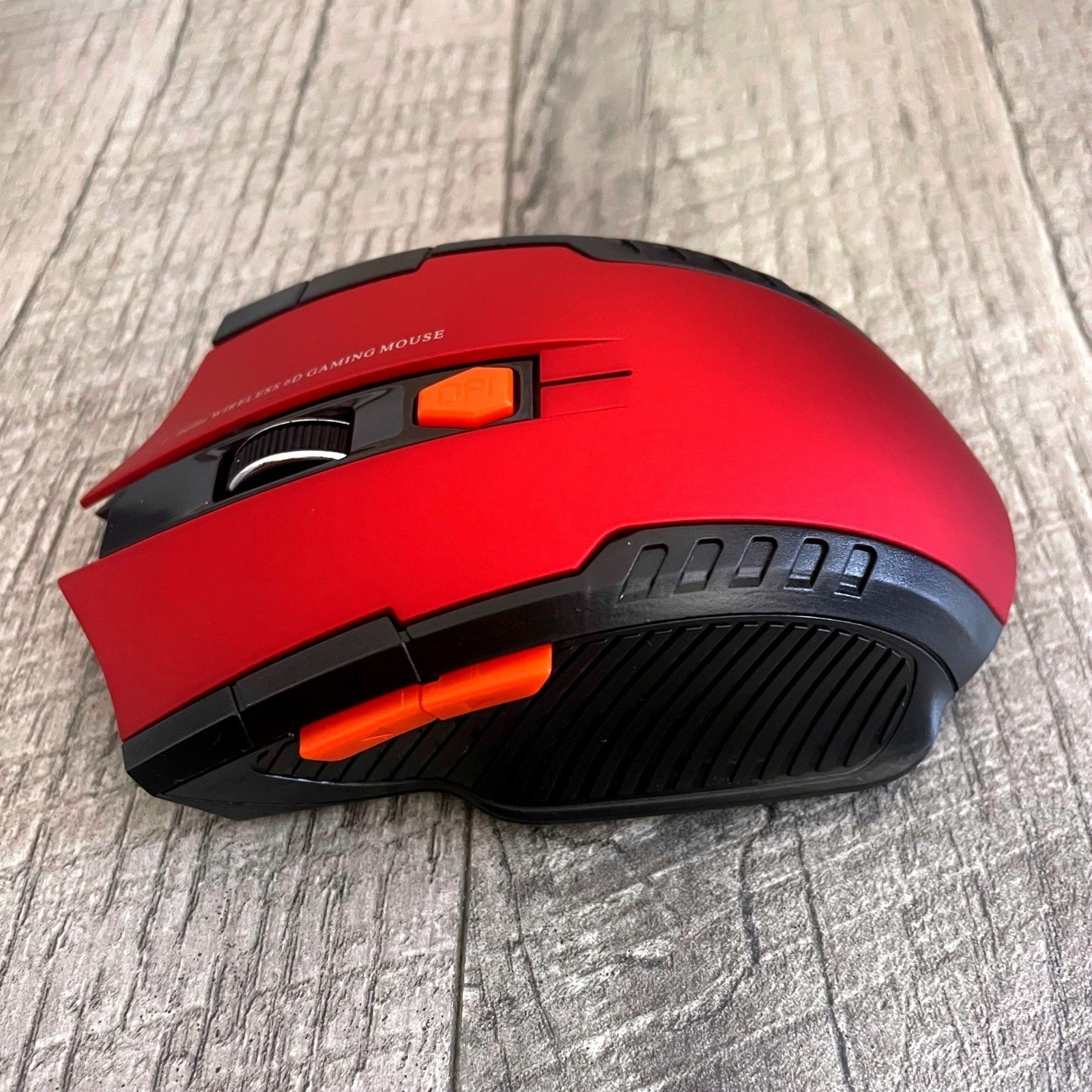 2.4GHz Wireless 6D Gaming Mouse Red Black with USB Nano Receiver Adjustable DPI