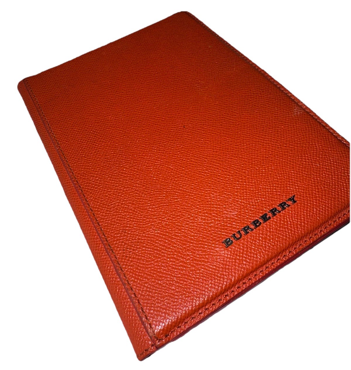BURBERRY MINICONISTON iPad Mini Cover Case 100% Leather Orange