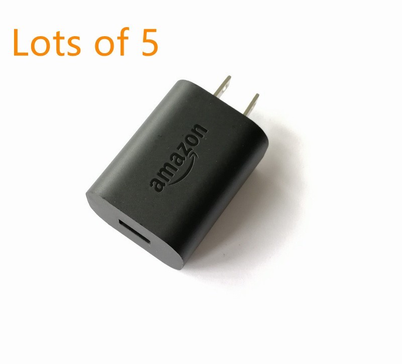5pcs  5V 1.8A 9W Charger Ac adpater for Amazon Fire Tablets eReaders,Echo dot
