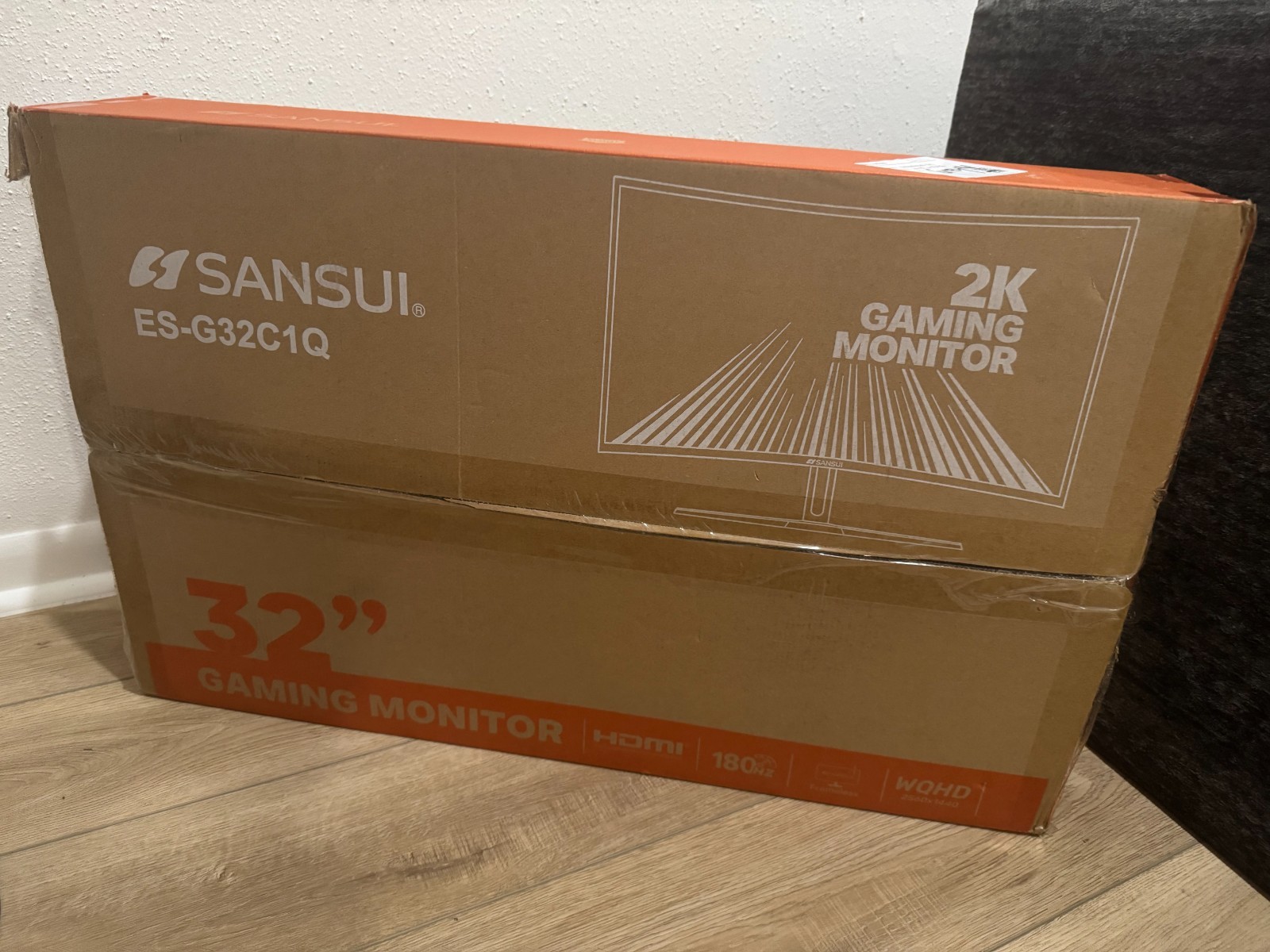 SANSUI 32-Inch 2K Curved Gaming Monitor WQHD 2560 x 1440 180Hz ES-G32c1q