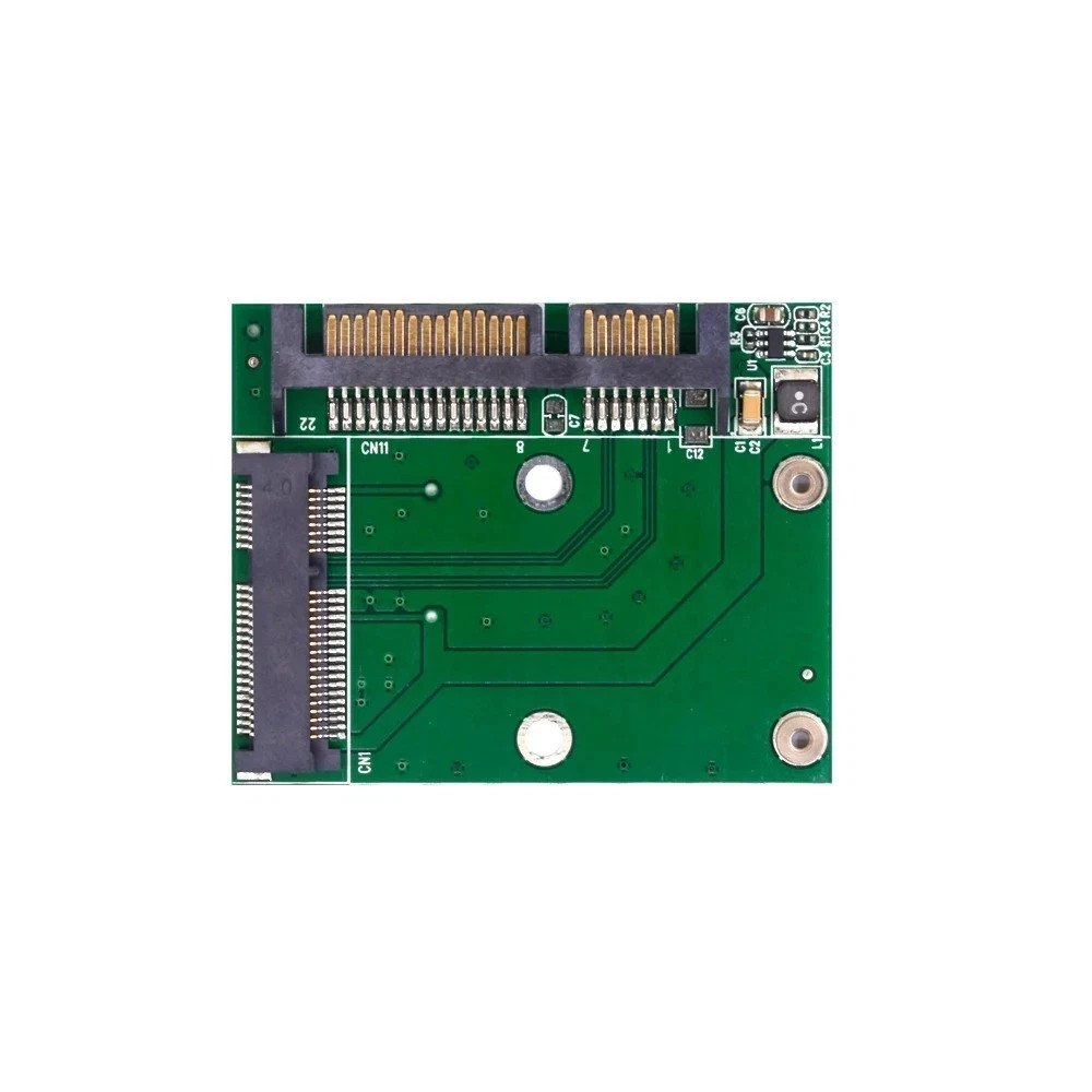 M.2 MSATA SSD to 2.5 SATA Adapter Converter Riser Card 6Gbps PC Laptop