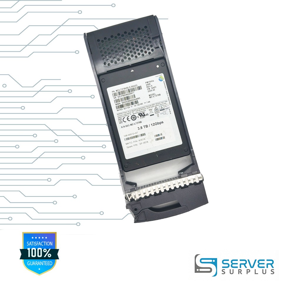 NetApp PM1643a 3.8TB SAS 12Gb/s 2.5 in Enterprise SSD | 108-00572+A7
