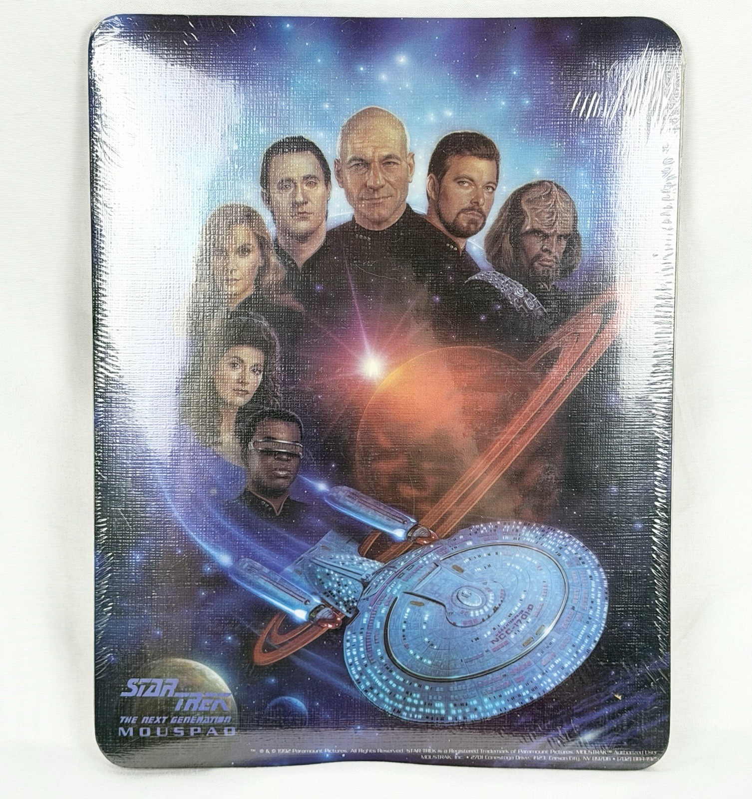 Star Trek The Next Generation Computer Mousepad Vintage 1992 Brand New Sealed