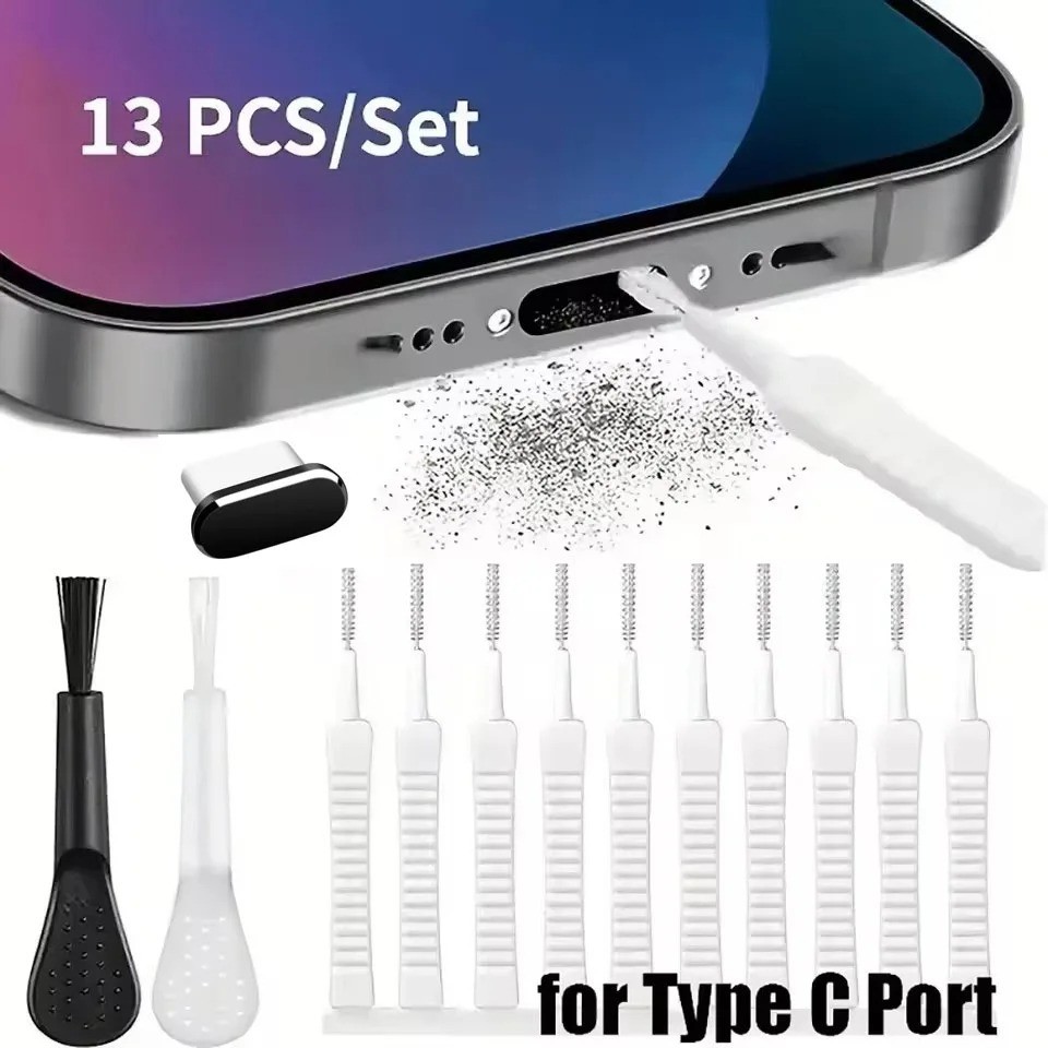 Phone Charging Port Dust Plug Removal Cleaner Kit for iPhone 17,  16, 15, Xiaomi