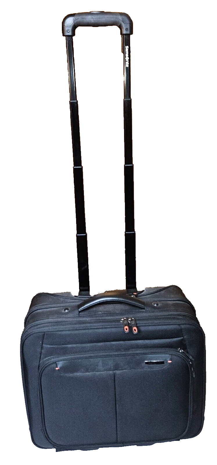 Samsonite Black Rolling Business Briefcase Carry On Laptop Travel Bag w/ wheels
