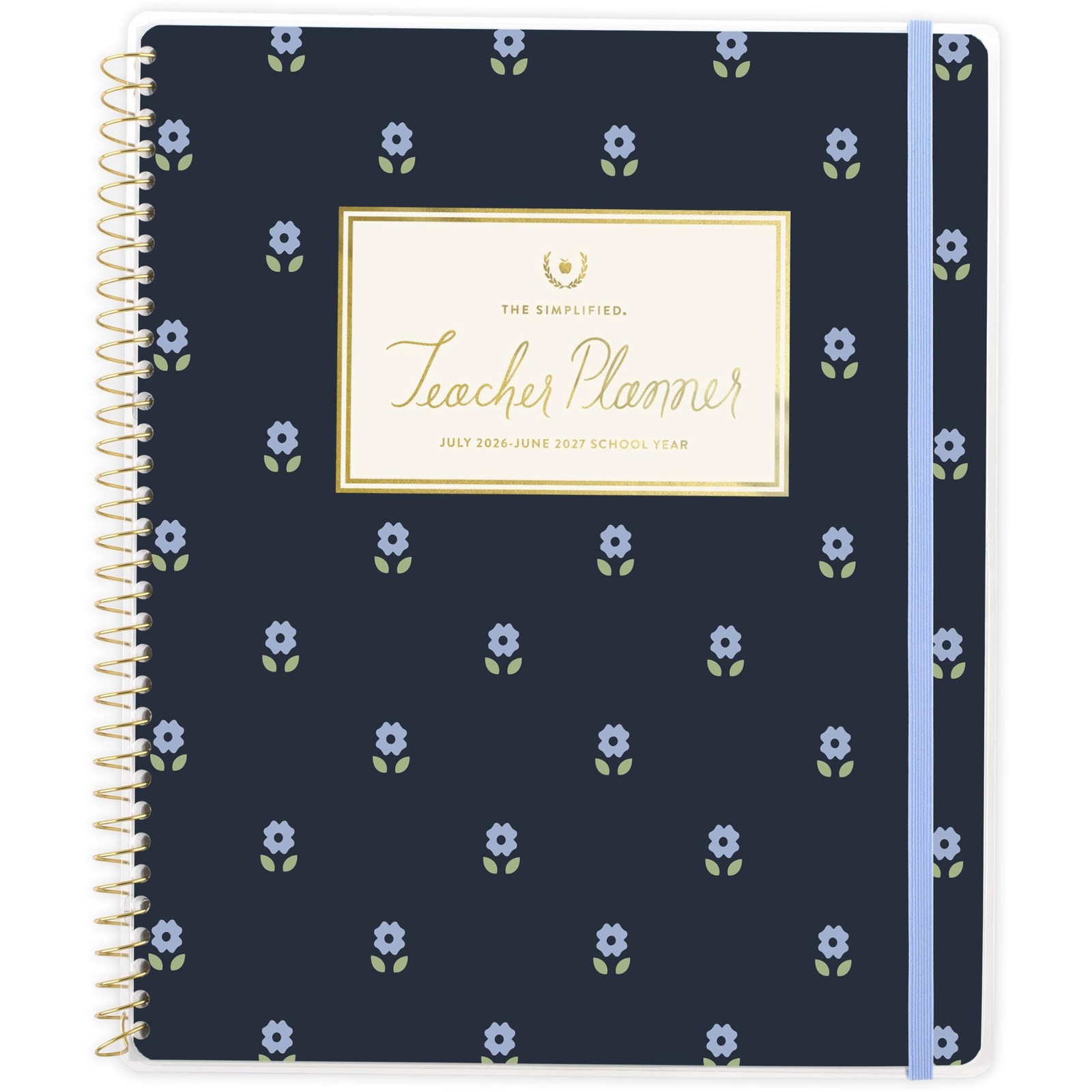 Teacher Planner 2026-2027 Weekly Monthly Academic 1/2" x 11"loral AT-A-GLANCE