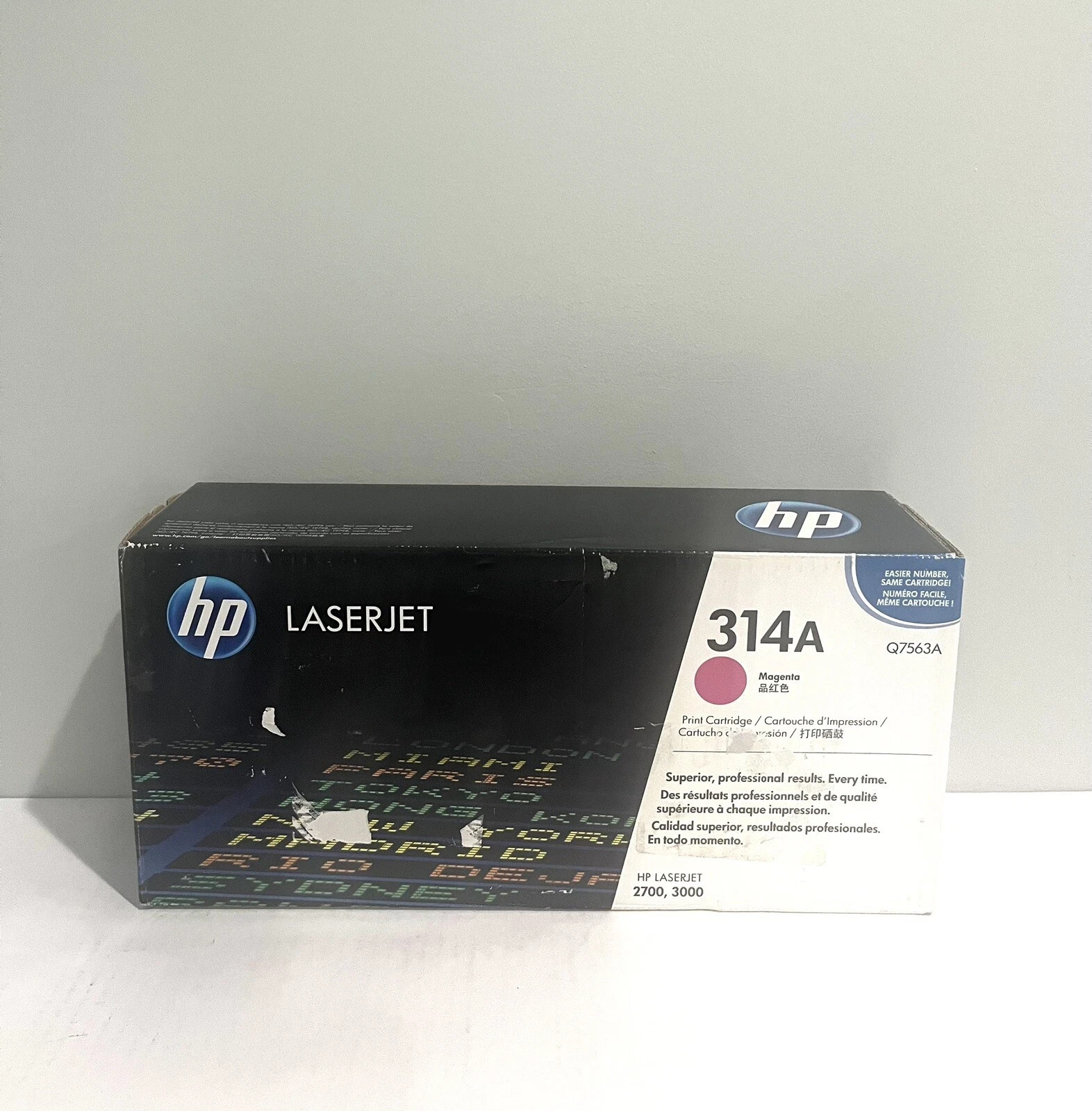 HP  314A  Magenta Genuine Q7563A Toner Cartridge For LaserJet 2700, 3000 - NEW