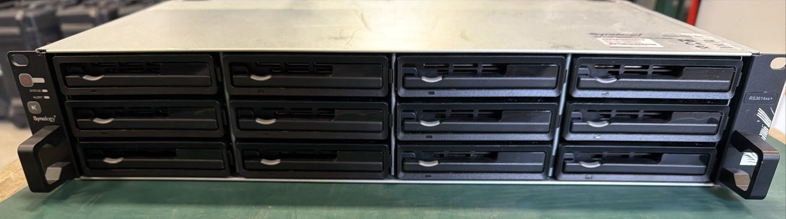 Synology RackStation RS3614xs+ NAS Server 8GB, No HDDS, 12 Caddies NO RAILS