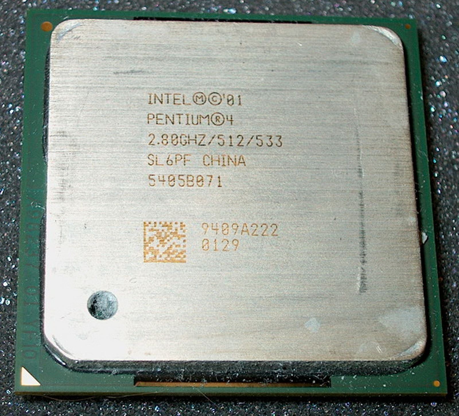 INTEL PENTIUM 4  2.8 GHz PROCESSOR, 533 MHz BUS, SL6PF, SOCKET 478, US SELLER