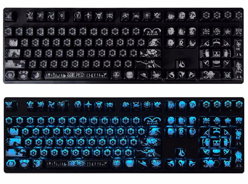 ONE PIECE RGB Mechanical Keyboard 3 Mode Connect Lateral Carving Set Customized
