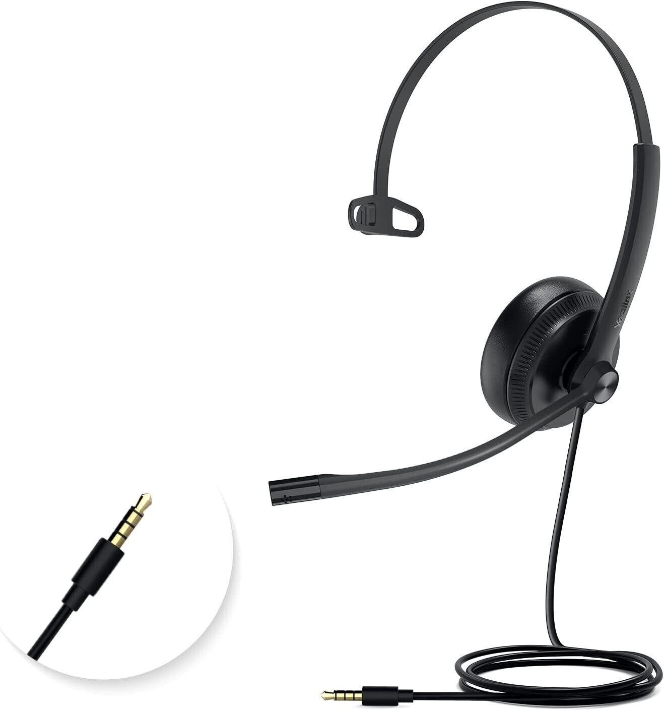 🔥Yealink UHM341 USB Headset with Microphone for PC Laptop, 3.5mm Headphone🔥