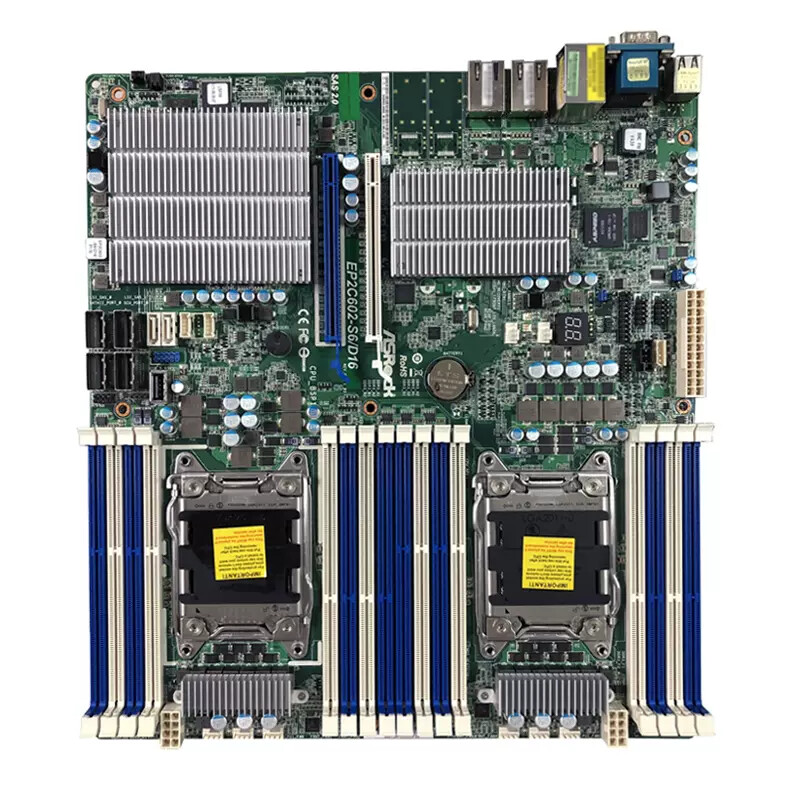 ASRock Rack EP2C602-S6/D16 Server Workstation Mainboard Dual CPU LGA2011 E5
