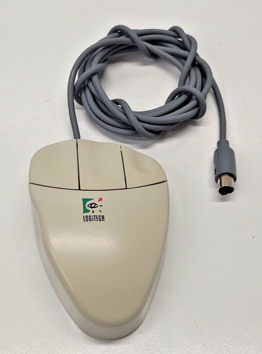 Logitech Mouseman Mouseport Version CQ38 Wired Mouse Vintage 3 Button