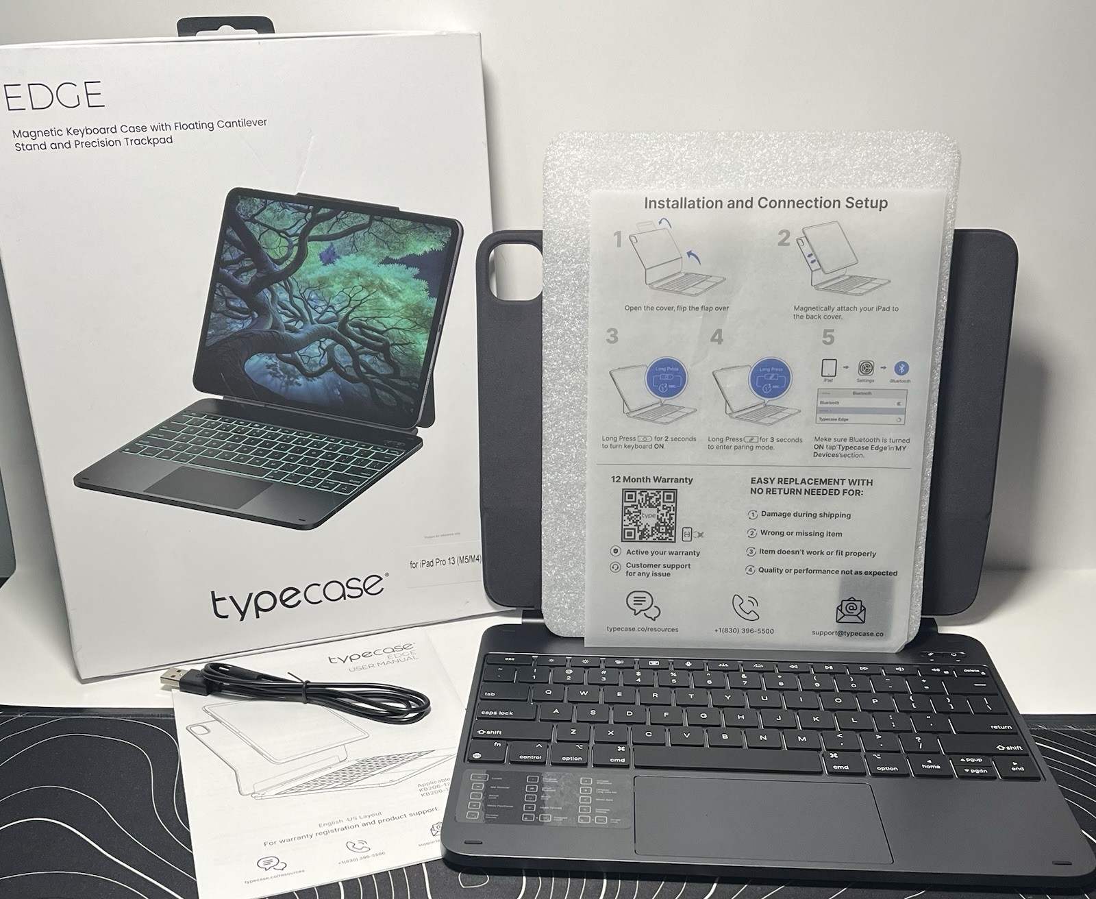 typecase Edge Magic-Style Magnetic Keyboard Case for iPad Pro 13 M5/M4