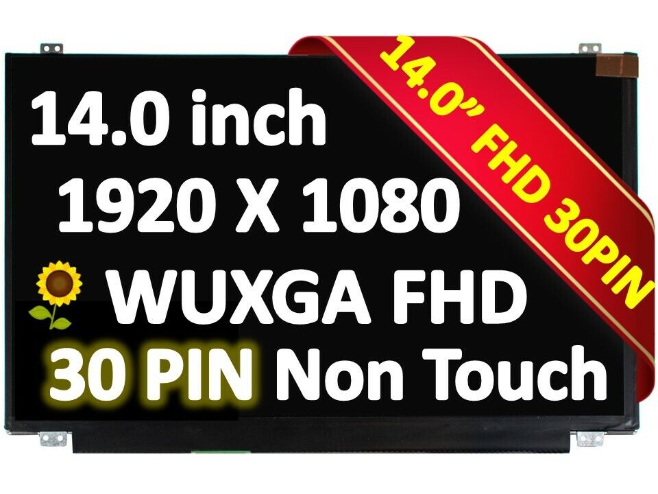 New LCD Screen for NE140FHM-N61 IPS Lenovo FRU 01YN155 PN 5D10V82387 FHD