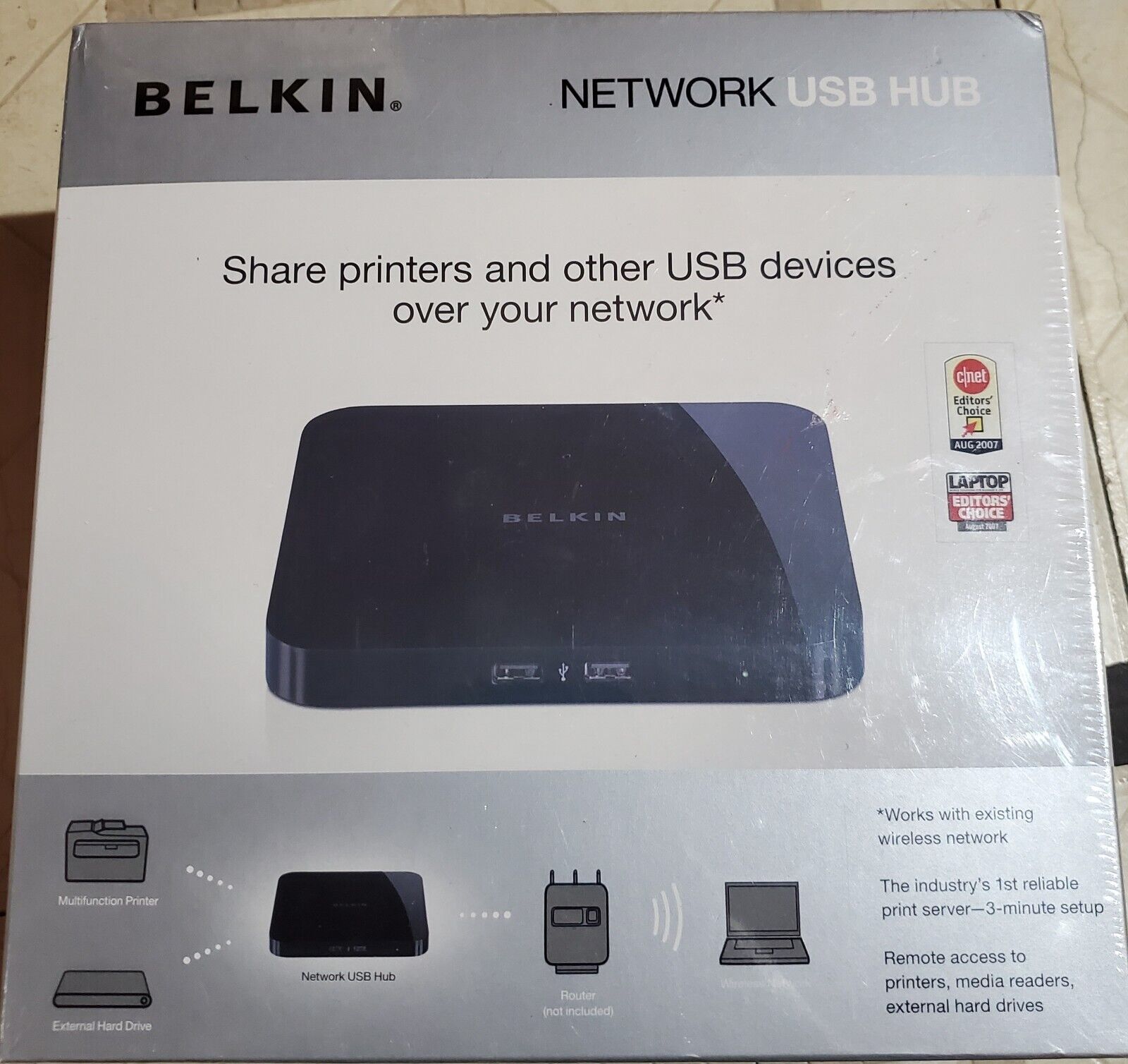 Belkin Network USB Hub  *Brand New Sealed Box*