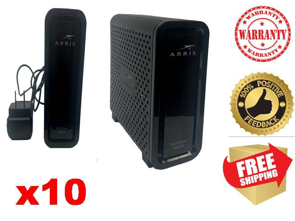Lot x10 SB6183 Cable Modem 16X4 DOCSSIS 3.0 686Mbps * WARRANTY * *