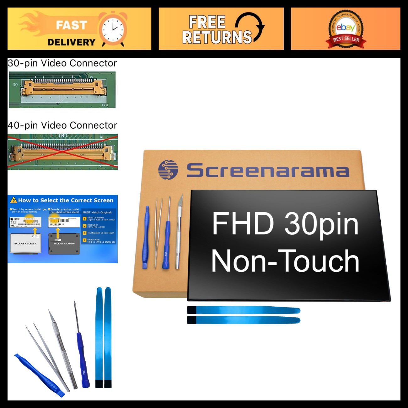 High-Quality Screen Replacement for HP Elitebook 840 G8 - LCD Display Panel