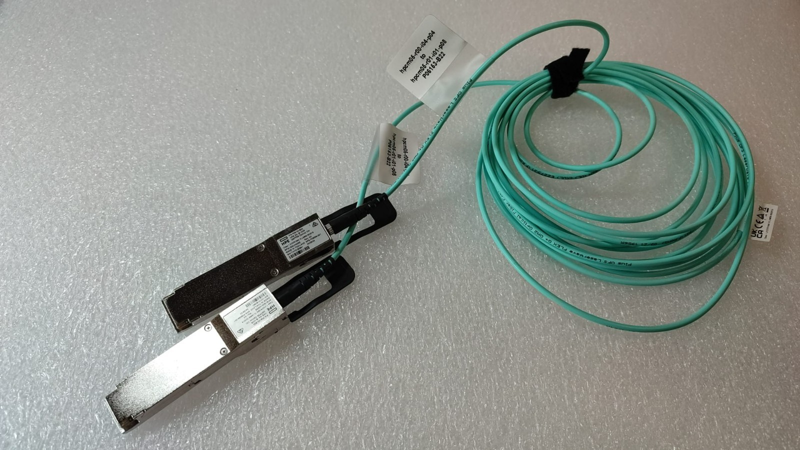HPE P06153-B22 Mellanox 5M InfiniBand HDR QSFP56 Optical Cable MFS1S00-H005E AOC